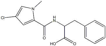 2-{[(4-chloro-1-methyl-1H-pyrrol-2-yl)carbonyl]amino}-3-phenylpropanoic acid Structure