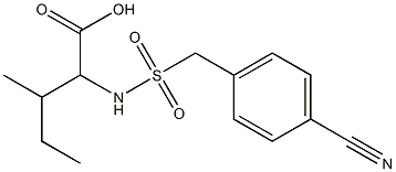 2-{[(4-cyanophenyl)methane]sulfonamido}-3-methylpentanoic acid