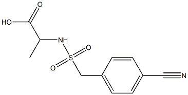  2-{[(4-cyanophenyl)methane]sulfonamido}propanoic acid