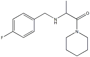 2-{[(4-fluorophenyl)methyl]amino}-1-(piperidin-1-yl)propan-1-one Struktur