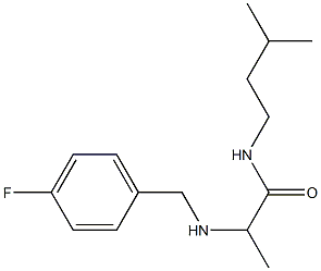 2-{[(4-fluorophenyl)methyl]amino}-N-(3-methylbutyl)propanamide