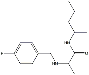 2-{[(4-fluorophenyl)methyl]amino}-N-(pentan-2-yl)propanamide Struktur