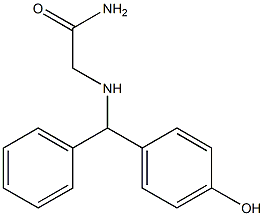 2-{[(4-hydroxyphenyl)(phenyl)methyl]amino}acetamide 结构式