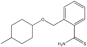 2-{[(4-methylcyclohexyl)oxy]methyl}benzenecarbothioamide,,结构式
