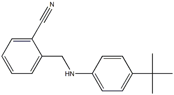 2-{[(4-tert-butylphenyl)amino]methyl}benzonitrile 化学構造式