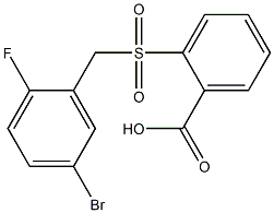 2-{[(5-bromo-2-fluorophenyl)methane]sulfonyl}benzoic acid|