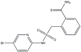  2-{[(5-bromopyridin-2-yl)sulfamoyl]methyl}benzene-1-carbothioamide