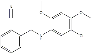 2-{[(5-chloro-2,4-dimethoxyphenyl)amino]methyl}benzonitrile