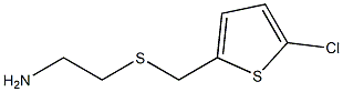 2-{[(5-chlorothien-2-yl)methyl]thio}ethanamine,,结构式