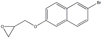 2-{[(6-bromo-2-naphthyl)oxy]methyl}oxirane 结构式