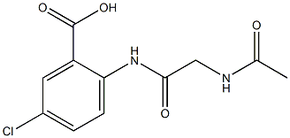 2-{[(acetylamino)acetyl]amino}-5-chlorobenzoic acid,,结构式