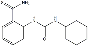 2-{[(cyclohexylamino)carbonyl]amino}benzenecarbothioamide,,结构式