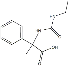 2-{[(ethylamino)carbonyl]amino}-2-phenylpropanoic acid Structure