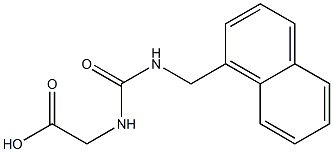 2-{[(naphthalen-1-ylmethyl)carbamoyl]amino}acetic acid Structure