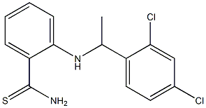 2-{[1-(2,4-dichlorophenyl)ethyl]amino}benzene-1-carbothioamide,,结构式