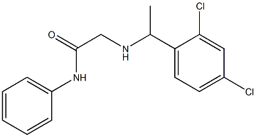 2-{[1-(2,4-dichlorophenyl)ethyl]amino}-N-phenylacetamide Structure