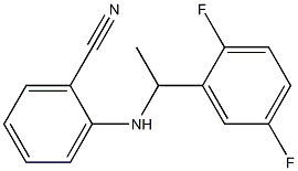 2-{[1-(2,5-difluorophenyl)ethyl]amino}benzonitrile 化学構造式
