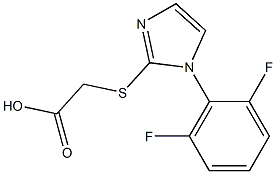 2-{[1-(2,6-difluorophenyl)-1H-imidazol-2-yl]sulfanyl}acetic acid