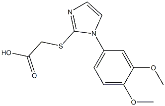 2-{[1-(3,4-dimethoxyphenyl)-1H-imidazol-2-yl]sulfanyl}acetic acid|