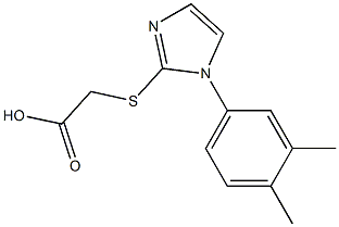 2-{[1-(3,4-dimethylphenyl)-1H-imidazol-2-yl]sulfanyl}acetic acid