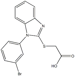 2-{[1-(3-bromophenyl)-1H-1,3-benzodiazol-2-yl]sulfanyl}acetic acid