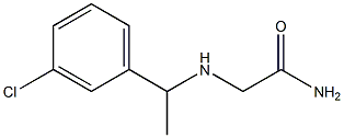  2-{[1-(3-chlorophenyl)ethyl]amino}acetamide