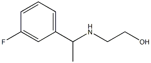 2-{[1-(3-fluorophenyl)ethyl]amino}ethan-1-ol 结构式