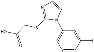 2-{[1-(3-iodophenyl)-1H-imidazol-2-yl]sulfanyl}acetic acid,,结构式