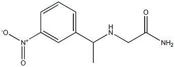 2-{[1-(3-nitrophenyl)ethyl]amino}acetamide,,结构式