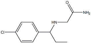 2-{[1-(4-chlorophenyl)propyl]amino}acetamide