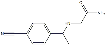 2-{[1-(4-cyanophenyl)ethyl]amino}acetamide