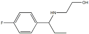 2-{[1-(4-fluorophenyl)propyl]amino}ethan-1-ol,,结构式