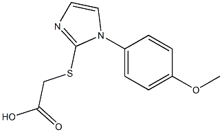 2-{[1-(4-methoxyphenyl)-1H-imidazol-2-yl]sulfanyl}acetic acid Structure