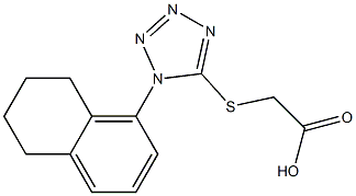 2-{[1-(5,6,7,8-tetrahydronaphthalen-1-yl)-1H-1,2,3,4-tetrazol-5-yl]sulfanyl}acetic acid Structure