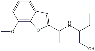 2-{[1-(7-methoxy-1-benzofuran-2-yl)ethyl]amino}butan-1-ol Structure