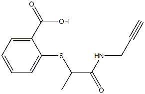 2-{[1-(prop-2-yn-1-ylcarbamoyl)ethyl]sulfanyl}benzoic acid