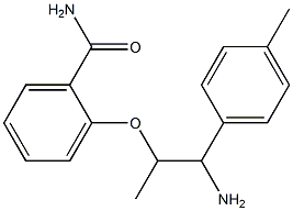 2-{[1-amino-1-(4-methylphenyl)propan-2-yl]oxy}benzamide 化学構造式