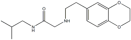 2-{[2-(2,3-dihydro-1,4-benzodioxin-6-yl)ethyl]amino}-N-(2-methylpropyl)acetamide|