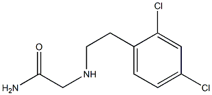 2-{[2-(2,4-dichlorophenyl)ethyl]amino}acetamide 结构式