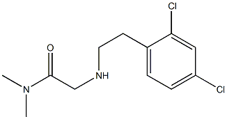2-{[2-(2,4-dichlorophenyl)ethyl]amino}-N,N-dimethylacetamide 化学構造式