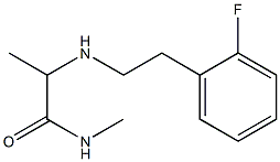 2-{[2-(2-fluorophenyl)ethyl]amino}-N-methylpropanamide 结构式