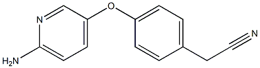 2-{4-[(6-aminopyridin-3-yl)oxy]phenyl}acetonitrile 结构式