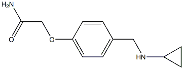 2-{4-[(cyclopropylamino)methyl]phenoxy}acetamide,,结构式