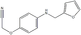 2-{4-[(furan-2-ylmethyl)amino]phenoxy}acetonitrile 化学構造式