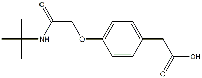 2-{4-[(tert-butylcarbamoyl)methoxy]phenyl}acetic acid Struktur