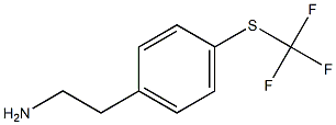 2-{4-[(trifluoromethyl)sulfanyl]phenyl}ethan-1-amine,,结构式