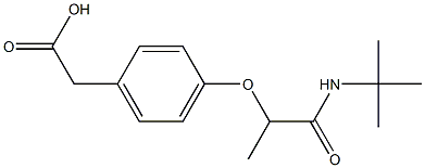 2-{4-[1-(tert-butylcarbamoyl)ethoxy]phenyl}acetic acid Structure