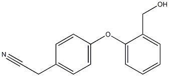 2-{4-[2-(hydroxymethyl)phenoxy]phenyl}acetonitrile,,结构式