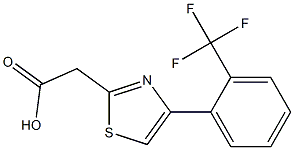 2-{4-[2-(trifluoromethyl)phenyl]-1,3-thiazol-2-yl}acetic acid|