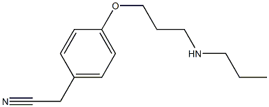 2-{4-[3-(propylamino)propoxy]phenyl}acetonitrile 结构式